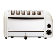 6 Slot Toaster White Ends