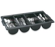 Black Plastic Cutlery Tray