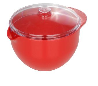 Red Microwave Jug with Clear Lid